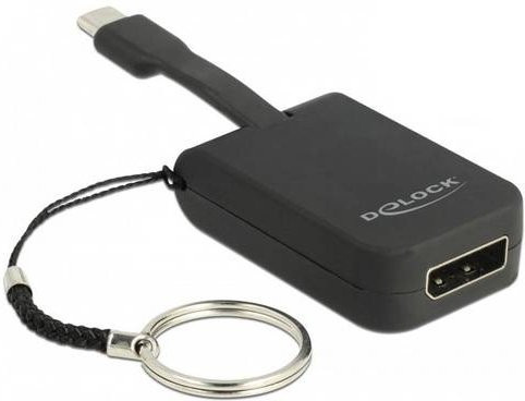 Delock USB-C auf DisplayPort Adapter Schwarz 63940 - Bild 1