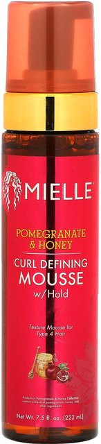 Mielle Schaumfestiger, Granatapfel & Honig, 222 ml, lockiges Haar - Bild 1