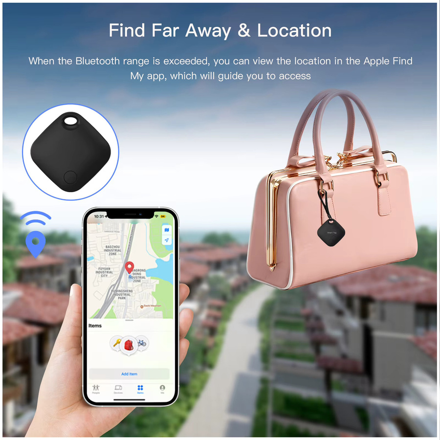 IOS Smart Tag GPS Bluetooth Anti-Verlust-Tracker für Apple Find My, weißer Global Locator für Gepäck, Haustiere und Schlüssel - Bild 5