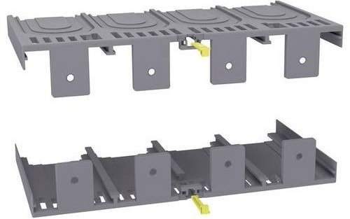 Hager Klemmenabdeckung HYW026H für Rückanschluss und Plug-in 4P, Grau - Bild 1