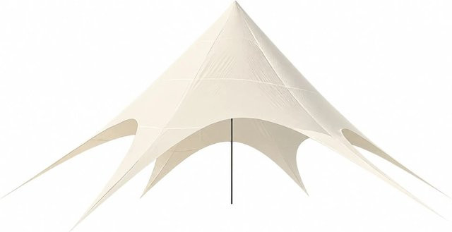 DELUKE Sternzelt TILDA XXL Gartenzelt in Creme aus Oxford Polyester - Bild 1