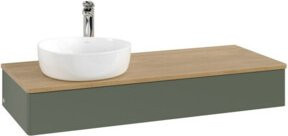 V&B Waschtischunterschrank Antao mit Beleuchtung, Eiche honig, B/T/H: 120 x 50 x 19 cm - Bild 1