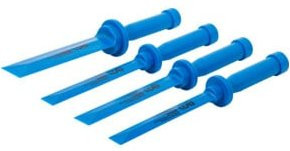 BGS Kunststoff-Schaber-Satz 4-teilig in Blau mit Breiten von 19 mm, 22 mm, 25 mm und 38 mm - Bild 1