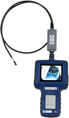 PCE Instruments Videoendoskop PCE-VE 320HR Industrie-Schwanenhalskamera mit 1m Kabel in Schwarz und Blau - Bild 1