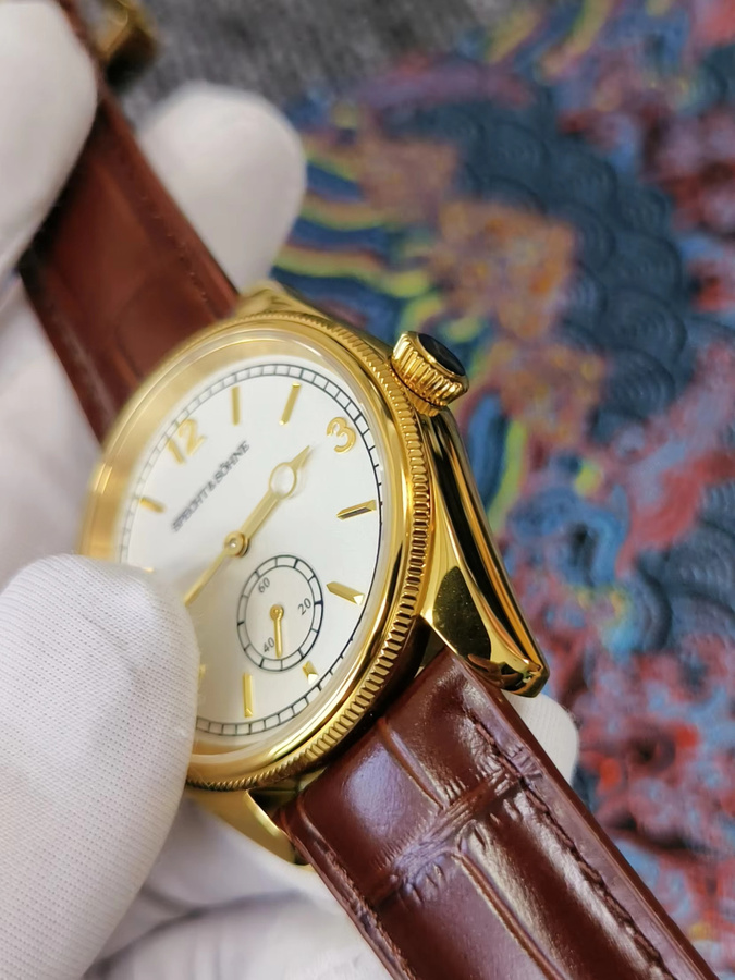 Seagull Armbanduhr, Automatik, Edelstahl, Gold, Herren - Bild 4