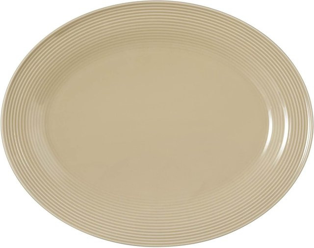 Seltmann Weiden Servierplatte Beat Color Glaze in Beige, B/T: 35 x 28 cm - Bild 1