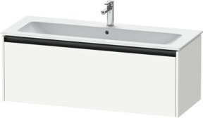 Duravit Waschtischunterschrank Ketho.2 in Weiß mit einem Auszug, wandhängend, B: 121 cm, T: 48 cm, H: 44 cm - Bild 1