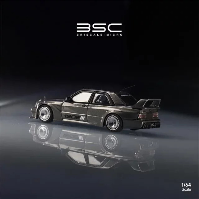 Bburago 190E EVO W201 Simulationsmodell, 1:64, Metall, Grau - Bild 1