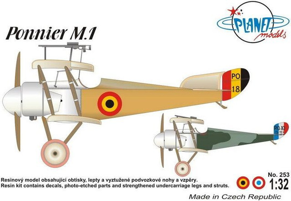Planet Models Ponnier M.1, Fahrzeug, 1:32