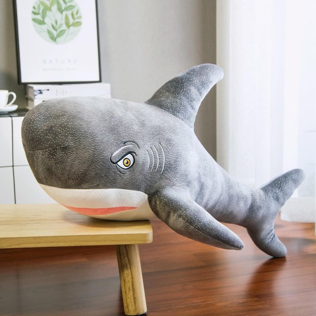 Simulierte Hai-Puppe Plüschtier Aquarium, Stoffpuppe, 100cm - Bild 1