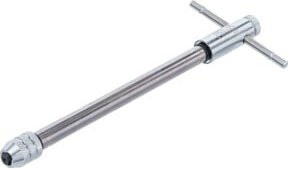 BGS Werkzeughalter mit Gleitgriff für Gewindebohrer M3 - M10 in Silber, Länge: 255 mm - Bild 1