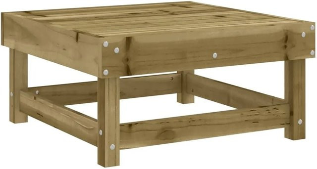 vidaXL Gartenhocker aus imprägniertem Kiefernholz in Braun B/T/H: 60,5 x 30,0 x 30,0 cm - Bild 1