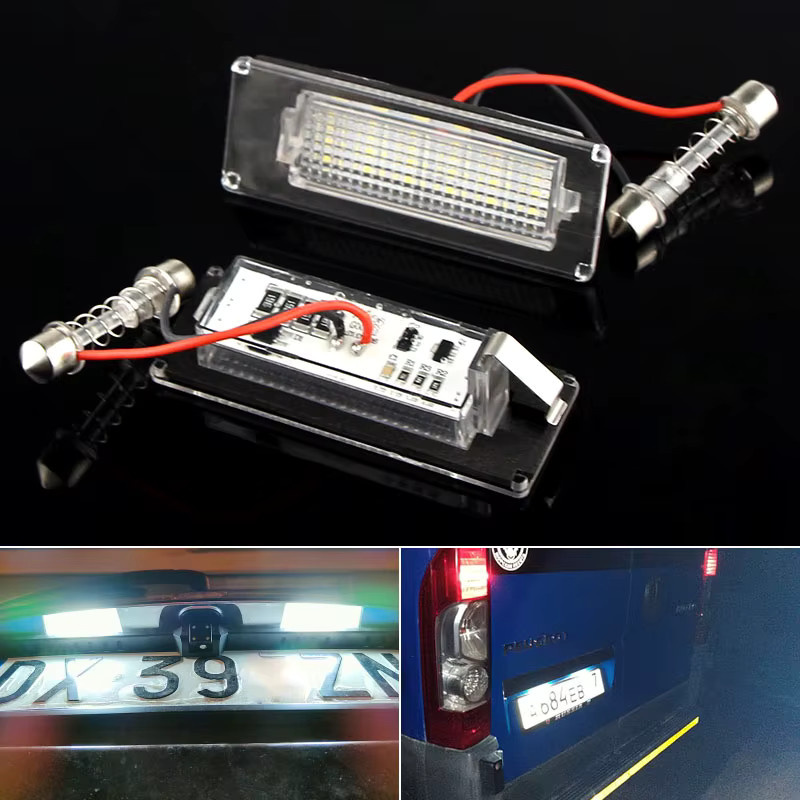 2 Stück LED Nummernschildbeleuchtung für Citroen Jumper, Peugeot Boxer und Fiat Ducato, CANbus-kompatibel, Marke APMATAUTO - Bild 5