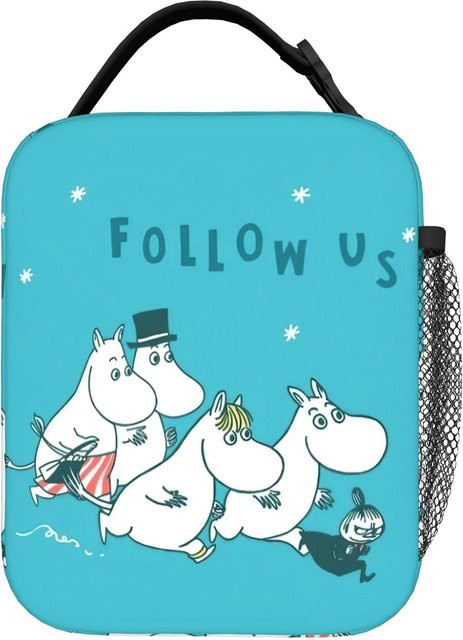 Isolierte Lunchtasche von Fancy Style Studio in Blau mit Moomins-Design - Bild 1