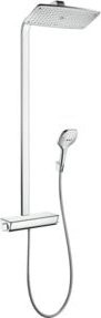 Hansgrohe Showerpipe Raindance E Thermostat-Duschsystem mit Kopfbrause und Handbrause, Chrom - Bild 1