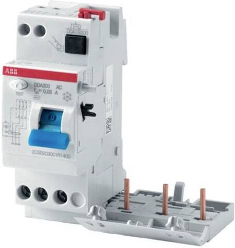 ABB DDA203 A-25/0,5 FI-Block RCD 3-polig 25A 0,5A 230V Weiß - Bild 1