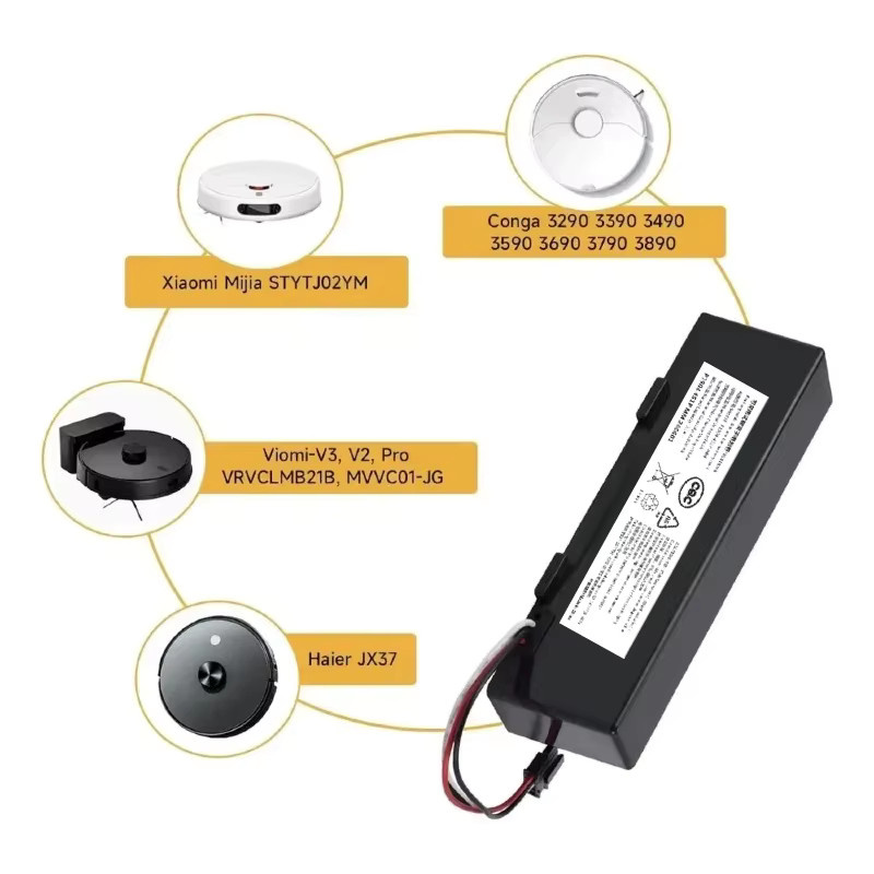 Xiaomi Lithium-Akku 14,4V 3500mAh für Mijia 2S STYTJ02YM Mop in Schwarz - Bild 4