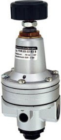 Riegler Präzisionsdruckregler ohne Manometer in Silber, G 1/2, 0,05-5 bar mit hohem Durchfluss - Bild 1