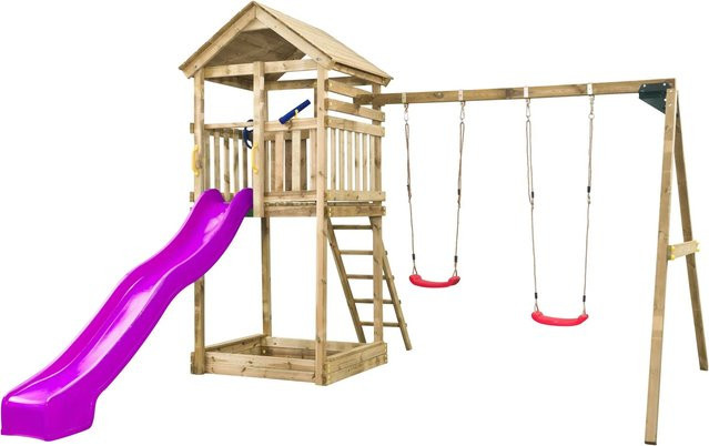 SwingKing Spielturm Daan Violet B/T/H: 400 x 320 x 420 cm - Bild 1