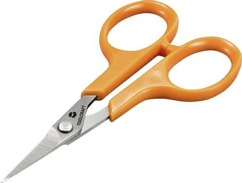 TOOLCRAFT TO-9625926 Universalschere aus Edelstahl in Orange, 100 mm - Bild 1