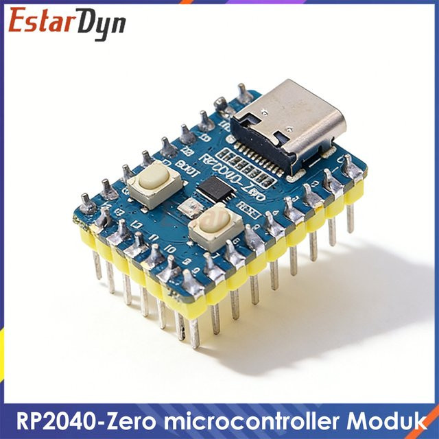 RP2040-Zero Raspberry Pi Mikrocontroller Entwicklungsboard mit Dual-Core Cortex M0+ Prozessor und 2MB Flash in Blau - Bild 1