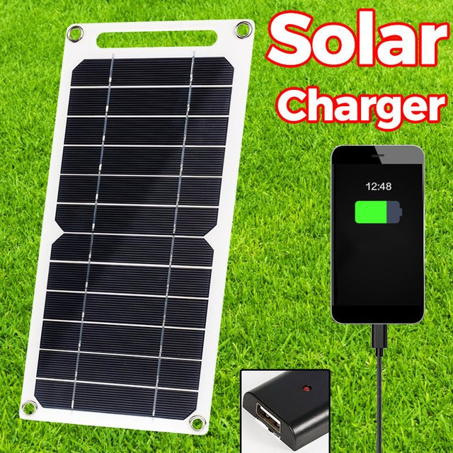 SNQP Solarpanel 30 W mit USB Typ-C, wasserdichtes tragbares Solarpanel in Schwarz für Camping und Outdoor - Bild 1