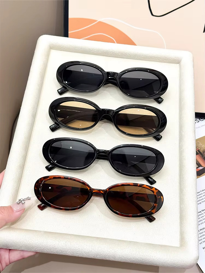 CAIPAI Sonnenbrille, oval, Vollrand, Kunststoff, schwarz, Damen - Bild 7