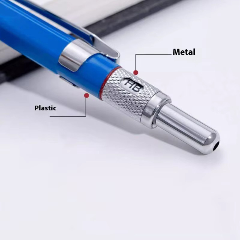 JETTING Tiefloch-Metallbleistift mit 2,0 mm 2B Minen in Gelb für Holzarbeiten - Bild 3