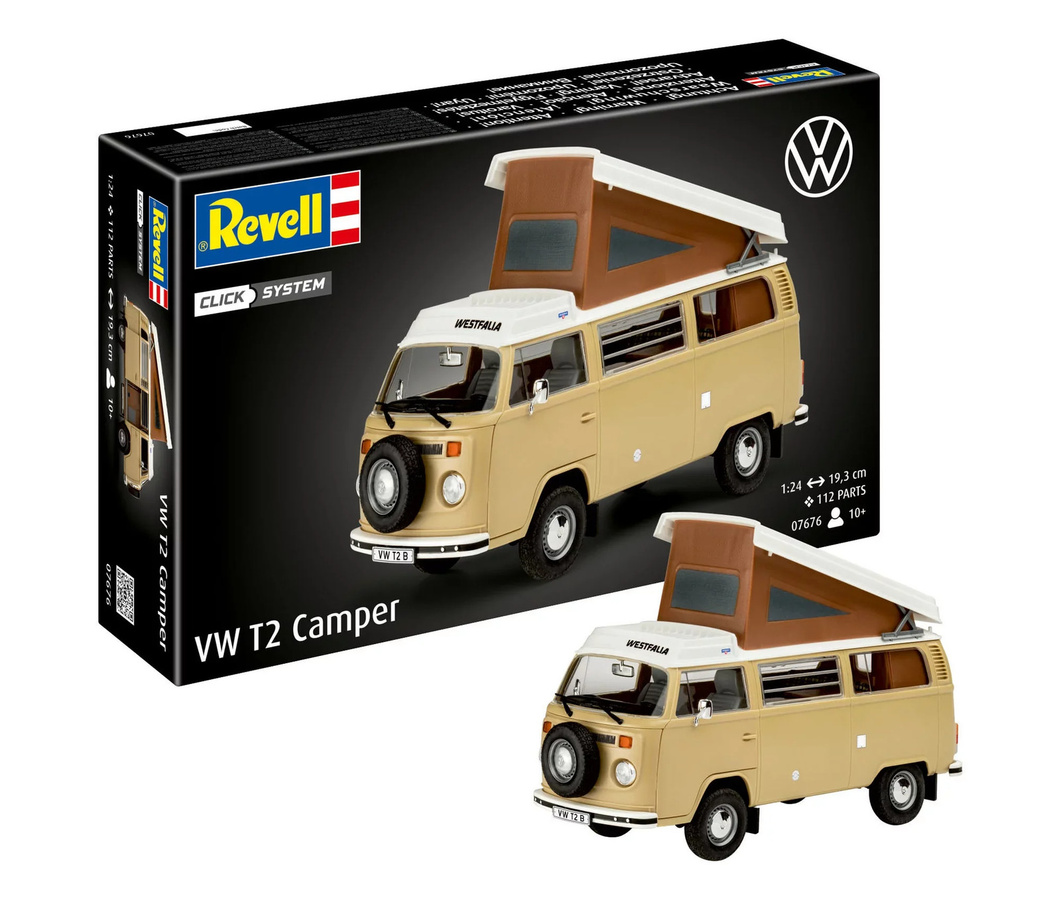 Revell VW T2 Camper, Modellbus, 1:24, ab 10 Jahren - Bild 4