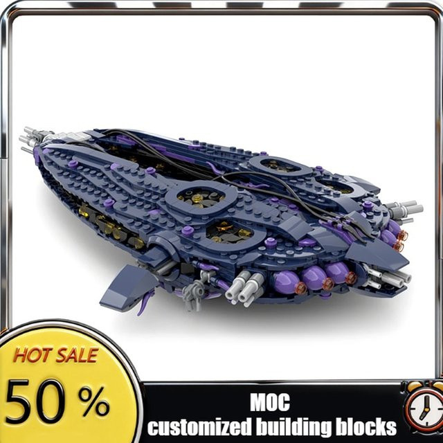 Gobricks Stargate Wraith Hive Ship, Bausteine Modell, Weltraum - Bild 1