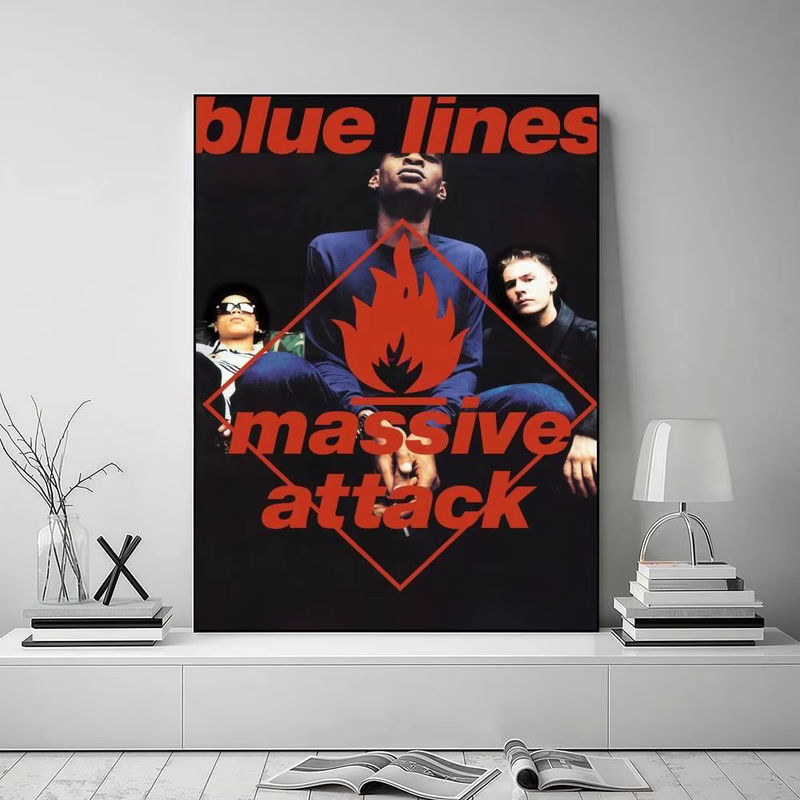 M-Massive A-Attack High-End Fashion Poster-Aufkleber in Schwarz, moderne Wanddekoration für Wohnzimmer und Eingangsbereich, B/H: 35 x 25 cm - Bild 5