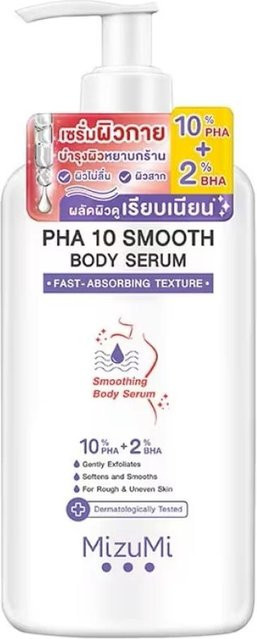 MizuMi PHA 10 Smooth Body Serum, 250 g, mit PHA, BHA, Hyaluronsäure - Bild 1