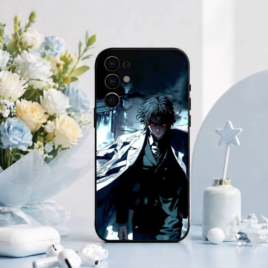 Demon Slayer Muzan Kibutsuji Handyhülle aus weichem Silikon für Samsung Galaxy S25 S24 S23 S22 S21 S20 Ultra Plus FE in Schwarz - Bild 2