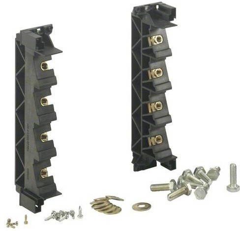 Hager UZ54S1 Sammelschienenträger, 2 Stück, Schwarz - Bild 1