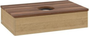 V&B Waschtischunterschrank Antao mit Beleuchtung in Honey Oak, B/T/H: 80 x 50 x 19 cm - Bild 1