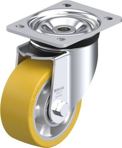 Blickle Lenkrolle LK-ALTH 127K aus verzinktem Stahl mit Rad-Durchmesser 125 mm und einer Tragfähigkeit von max. 600 kg - Bild 1