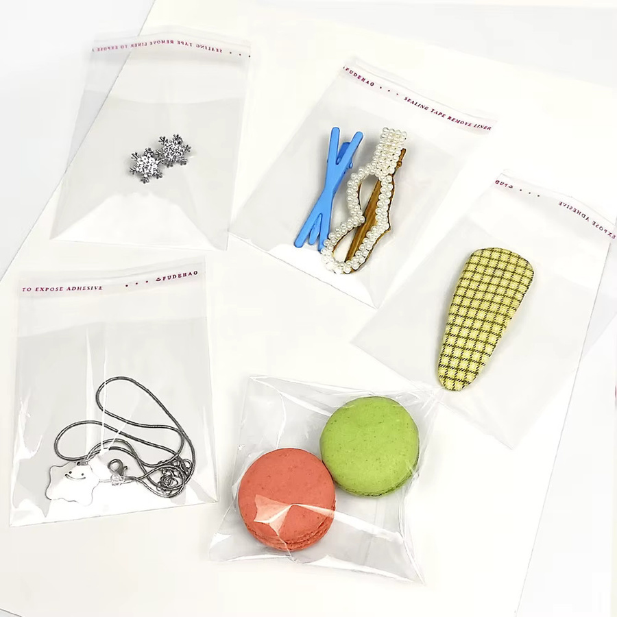 GUCEN Store Selbstklebende OPP Plastiktüten Transparent für Schmuck und Süßigkeiten 100-1000 Stück - Bild 3