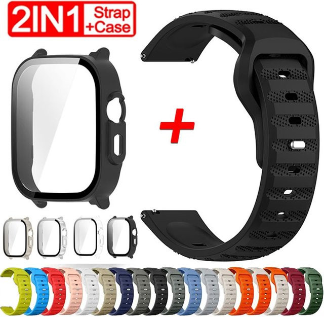Realme Smartwatch Zubehör, Hülle und Silikonarmband, Unisex - Bild 1