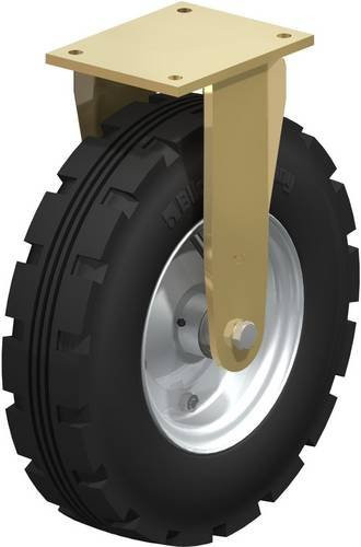 Blickle Bockrolle BS-PS 430K in Schwarz und Multicolour mit Stahl, Rad-Durchmesser: 420 mm, Tragfähigkeit (max.): 650 kg - Bild 1