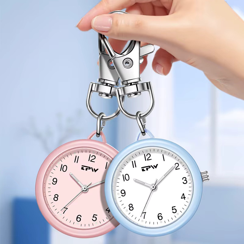TPW Taschenuhr, Quarz, Edelstahl, Blau, Unisex, Vintage - Bild 2