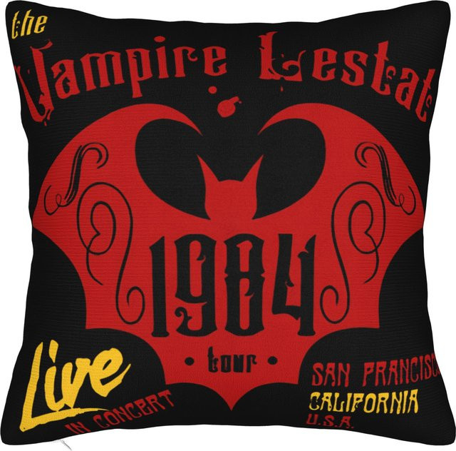 JMG Clothing Kissenbezug Der Vampir Lestat 2026 TV-Serie, Schwarz, B/B: 50 x 50 cm - Bild 1