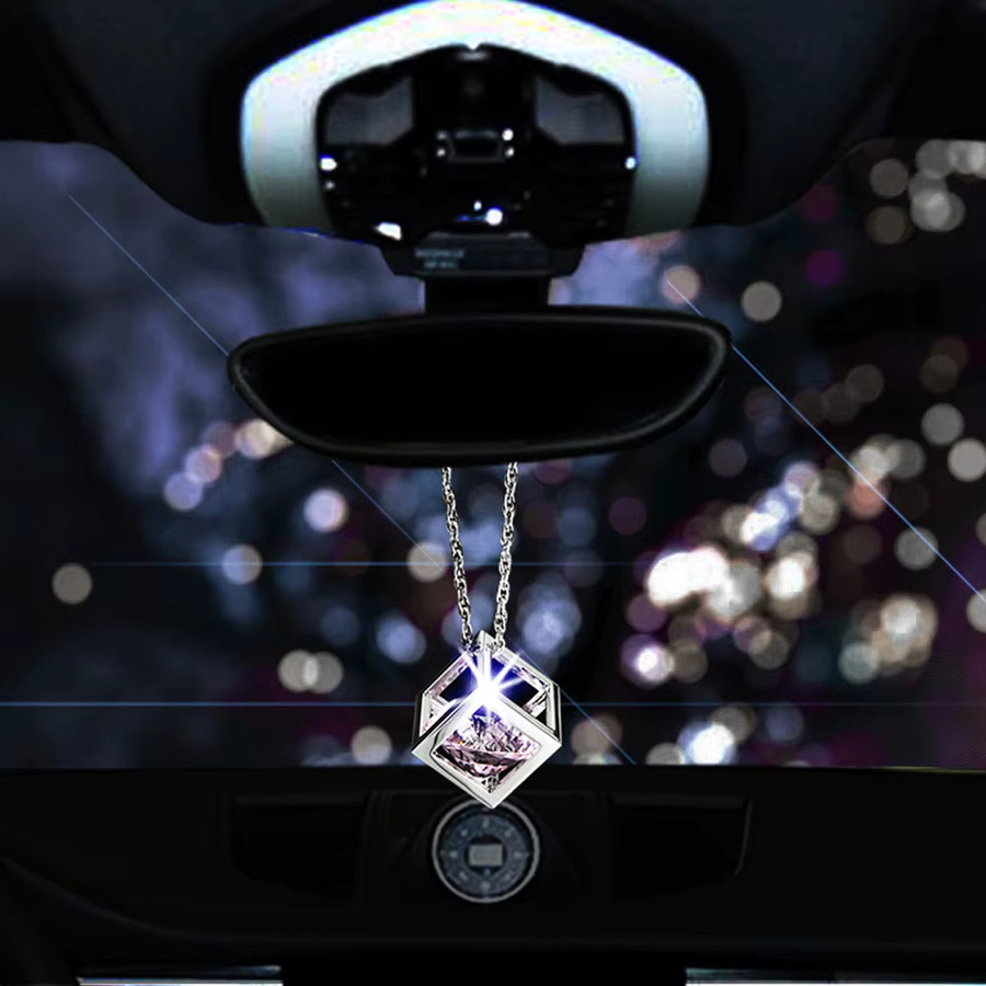 DSYCAR Auto Anhänger Kristalle Cube, Unisex - Bild 3