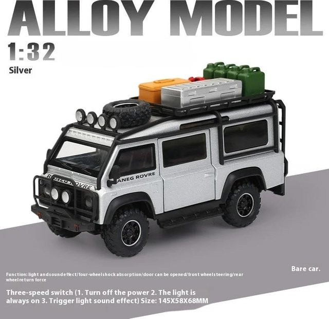 Linyi toy car Defender Van, Spielfahrzeug, 1:32, Metall, ab 14 Jahren - Bild 1
