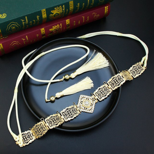 Sunspicems Taillenkette, Gold, Kristall, Damen - Bild 1