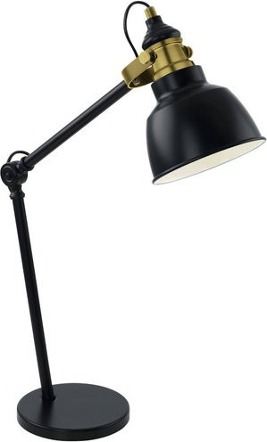 Eglo Tischleuchte Thornford aus Stahl in Schwarz, Höhe: 58,5 cm, Breite: 40,5 cm, Tiefe: 15,5 cm - Bild 1