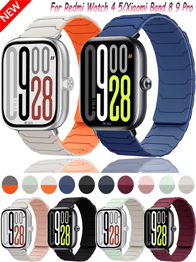 Xiaomi Uhrenarmband Silikon, Redmi Uhr 5/4, Xiaomi Band 9/8 Pro - Bild 6