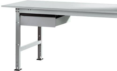 Manuflex Einzelschubfach AS0006.9006 in Alusilber matt mit Schloss, B/T/H: 42,5 x 55,0 x 13,5 cm - Bild 1