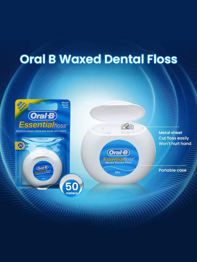 Oral-B Essential Zahnseide, Minze, gewachst, 50 m, Unisex - Bild 3