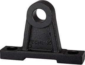 Riegler Schwenklagerblock Typ TF für Normzylinder mit Kolbendurchmesser 40-50 mm in Schwarz - Bild 1