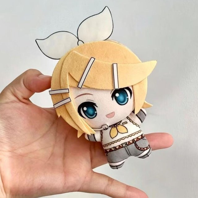 Anime Kagamine Rin Len Plüschpuppe Anhänger, Plüschtier, 12cm - Bild 1